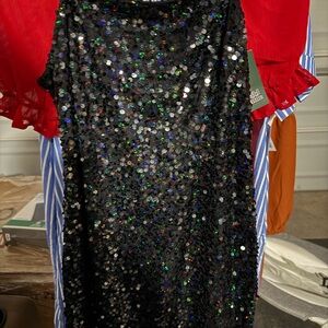 Wild Fable Black Sequin Mini Dress
